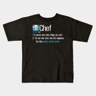 Chef definition Kids T-Shirt